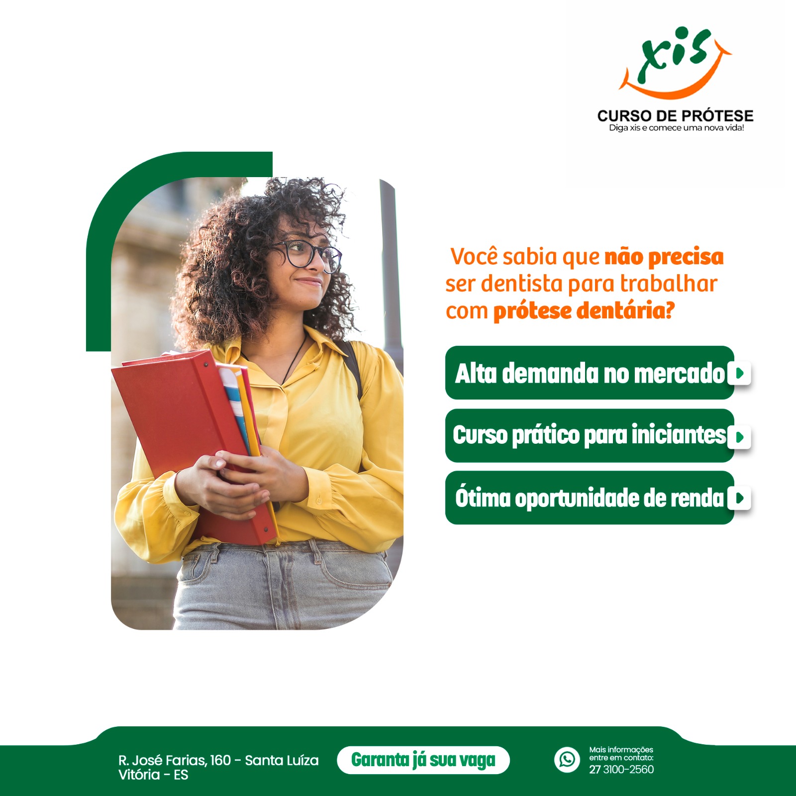 Banner do Curso de Prótese Dentária